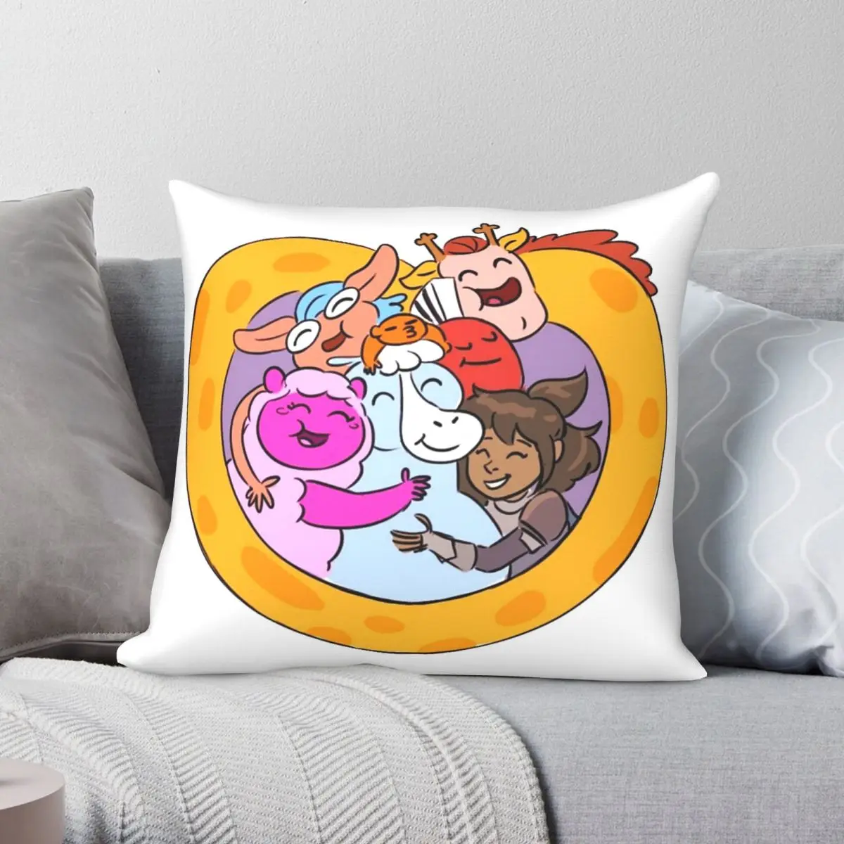 

Centaurworld Square Pillowcase Polyester Linen Velvet Creative Zip Decor Room Cushion Cover