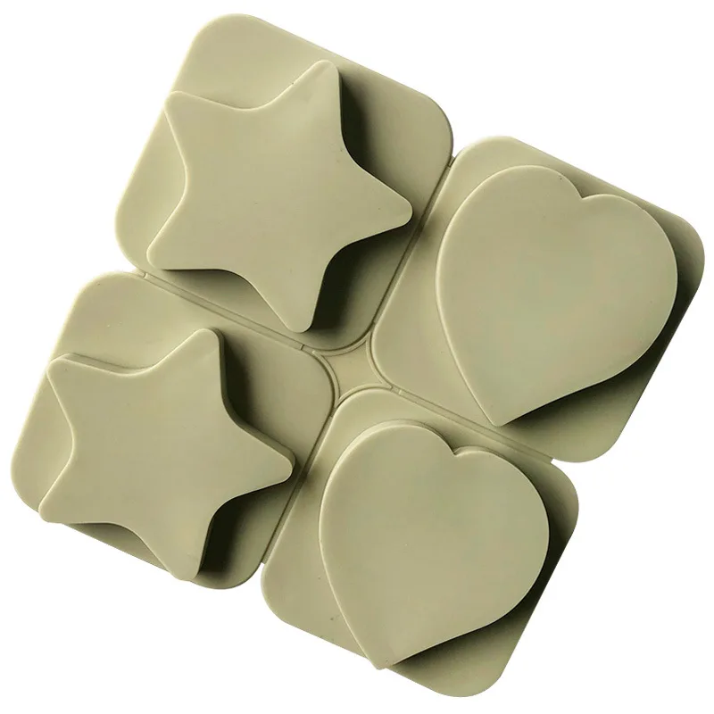 

4-даже любовь пятиконечная звезда восковые таблетки форма силиконовая форма ароматерапия гипс мыло ручной работы формы 7011