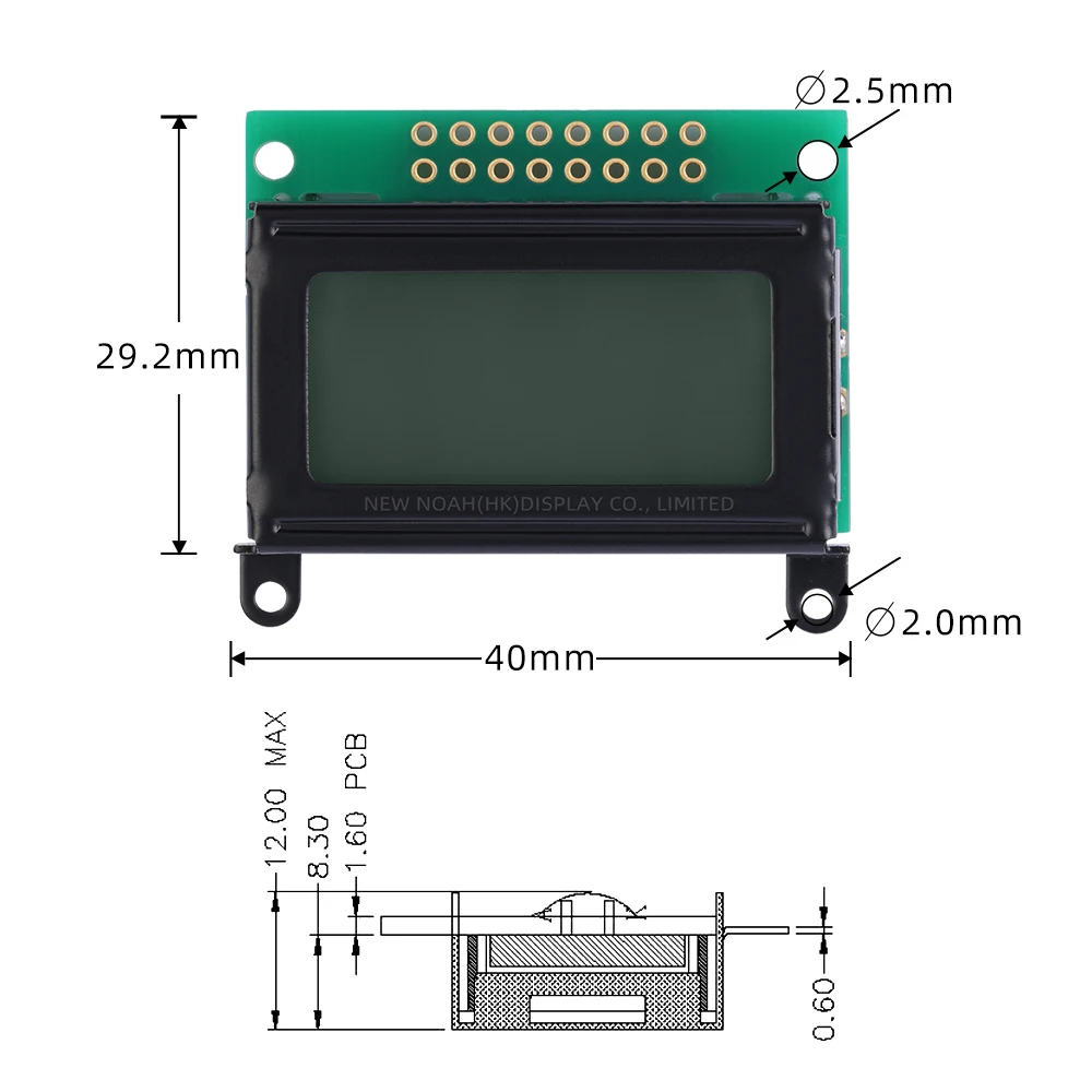 Русский красный свет черные буквы 0802C символьный ЖК-экран 2X8 ЖК-дисплей 3 В или 5