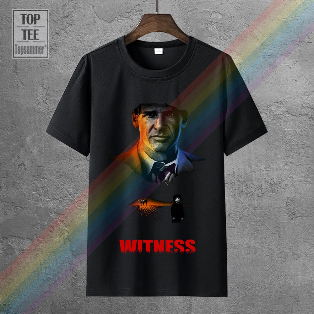 

Harrison Ford Witness Tshirts Skull Retro Tee-Shirt Gothic Fashionable Sweatshirt Gym T Shirt Funny Horror T Shirts