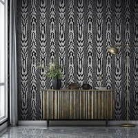abstract 3d geometric black wallpaper luxury goil foil stamping wallpaper for living room bedroom decal wall papers home decor