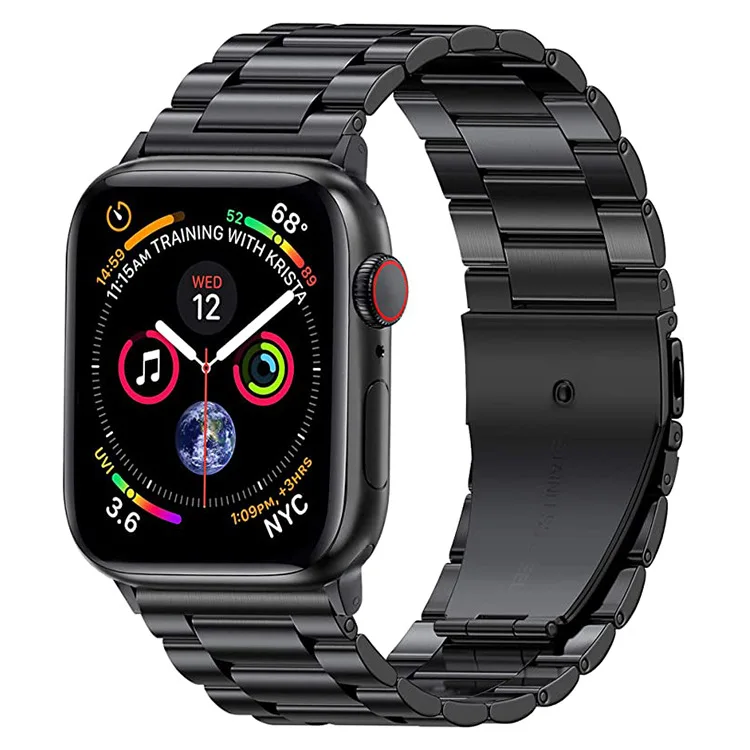 

Metal strap For Apple watch 7 45mm 41mm stainless steel smart watch wristband For iwatch 6 5 4 3 2 1 SE 44mm 42mm 40mm 38mm band