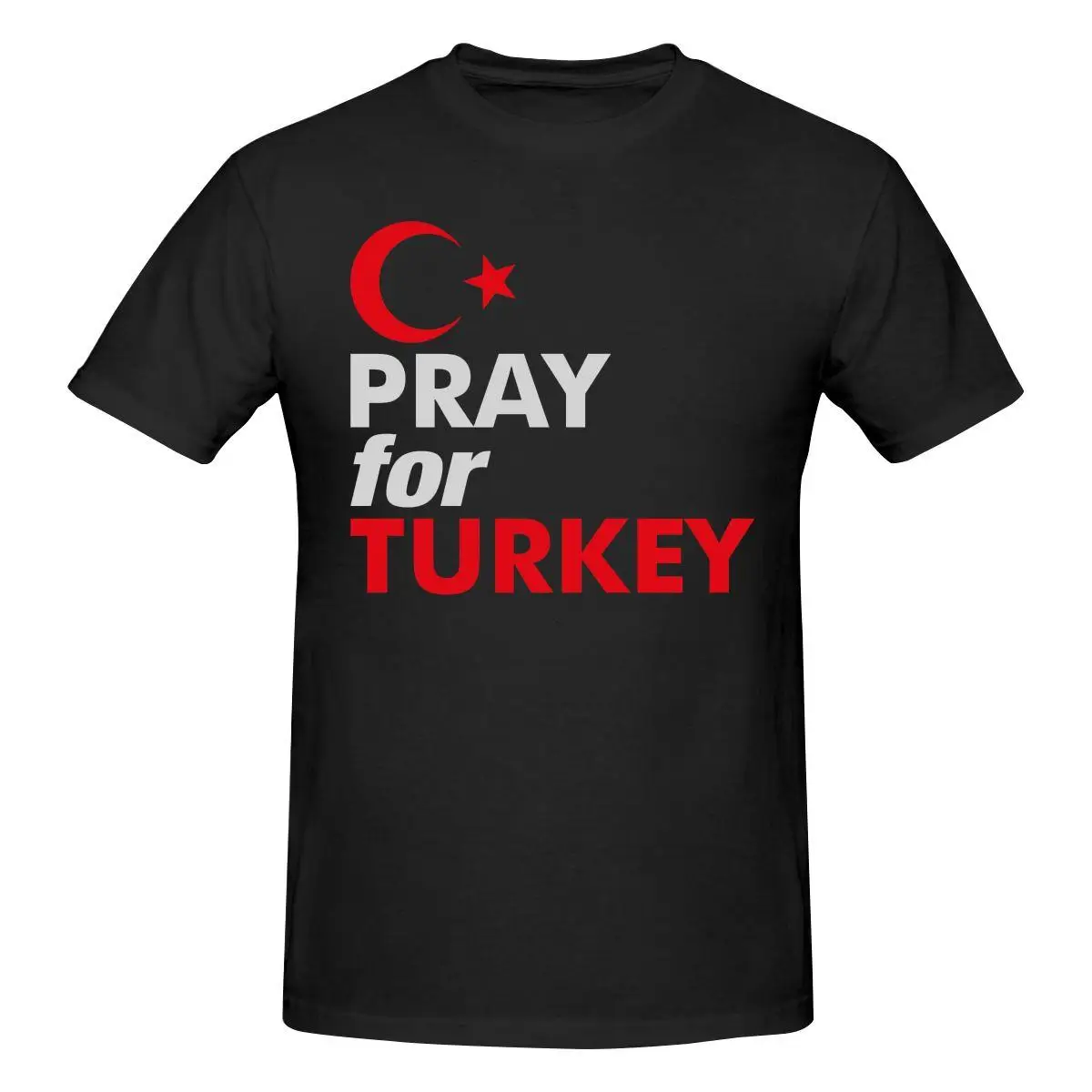 

Pray For Tﾨrkiye T Shirt Cotton Custom Short Sleeve Men T Shirt