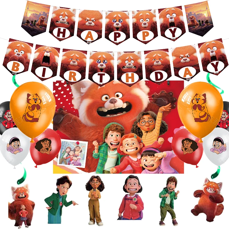 Disney поворотные красные украшения на день рождения одноразовая посуда фон ткань