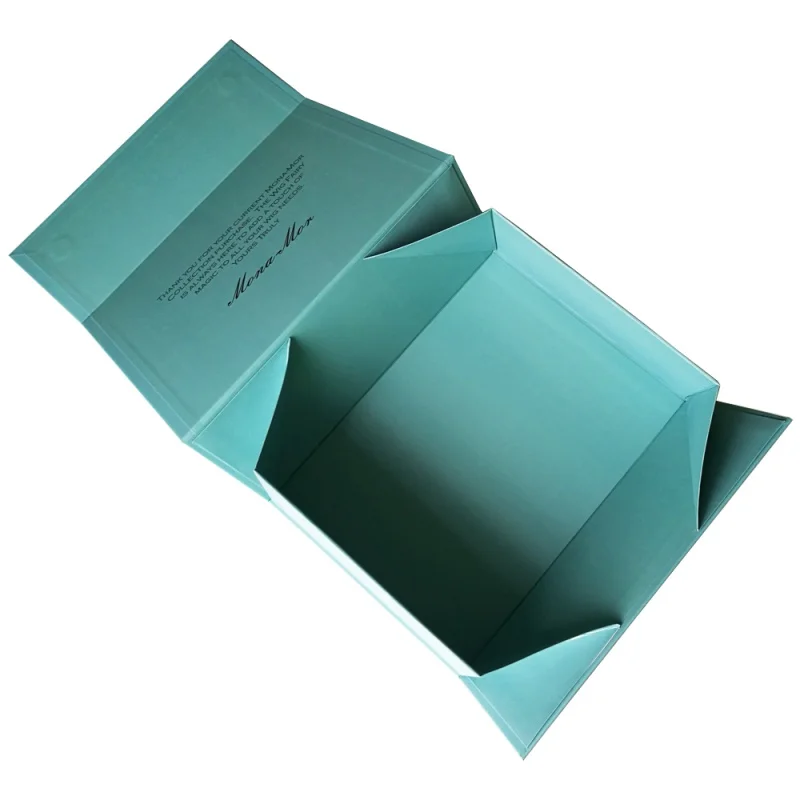 

Custom logo printing hard gift foldable paper box