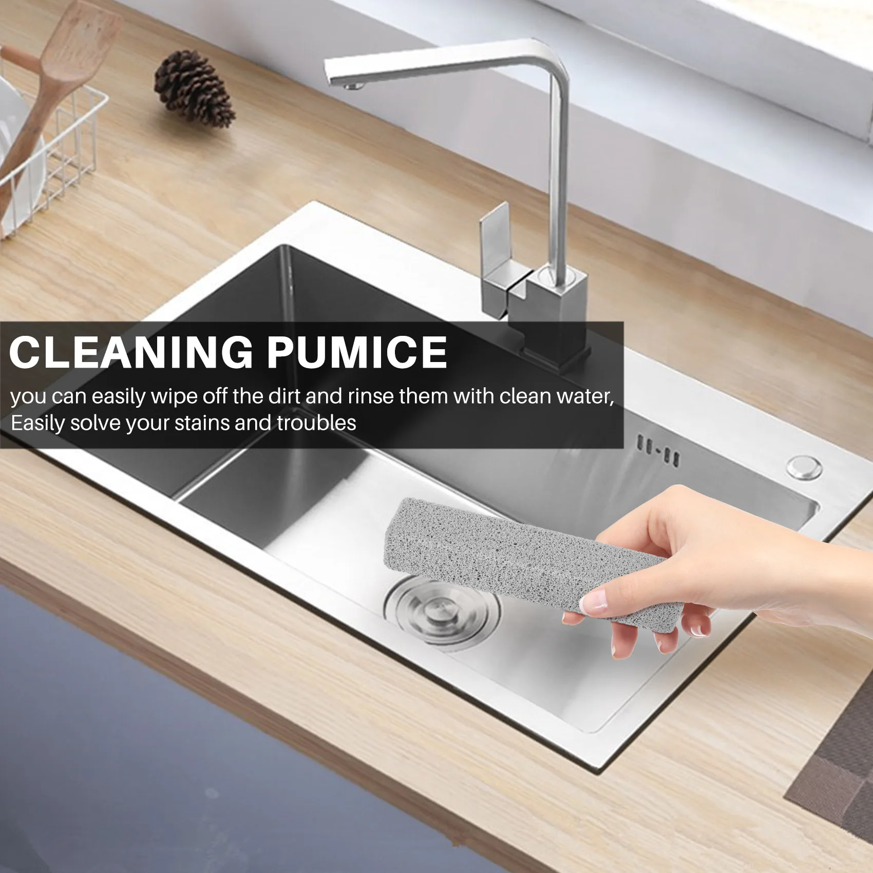 8 шт. пемза для чистки чистящая подушечка серая очиститель удаления колец унитаза