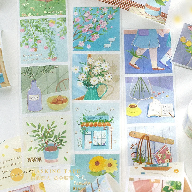 

10pcs/1lot Decorative Adhesive tapes Daily retention beauty Scrapbooking DIY Scrapbooking Stickers