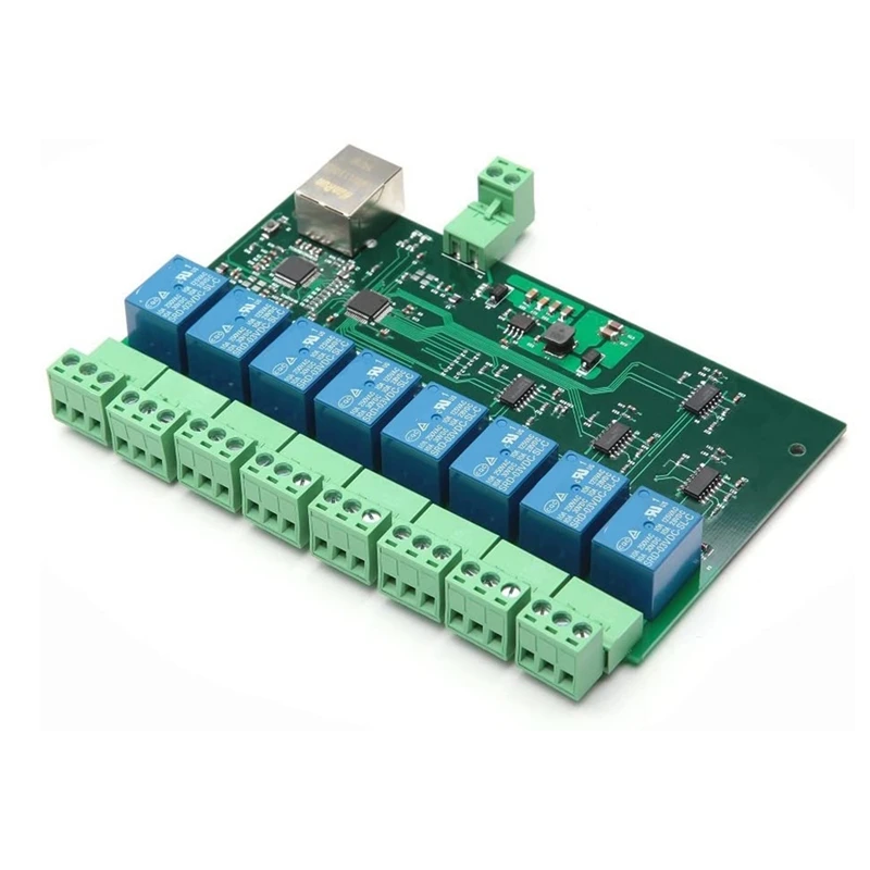 

Hot 3C-Modbus RTU 8 Channel 12V Relay Output Board Module Switch Input RS485 / TTL Communication Module