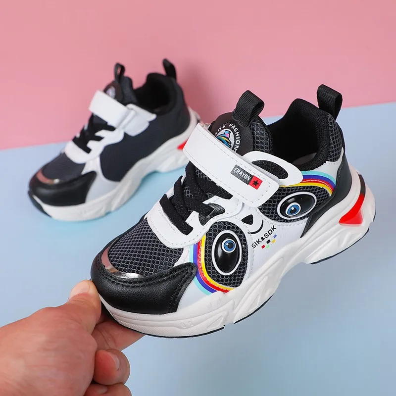 Children's Shoes 232 New Soft Sole Breathable Children's Non Slip Shoes Mesh Running Shoes Four Seasons Girls' Shoes Boys' Shoes