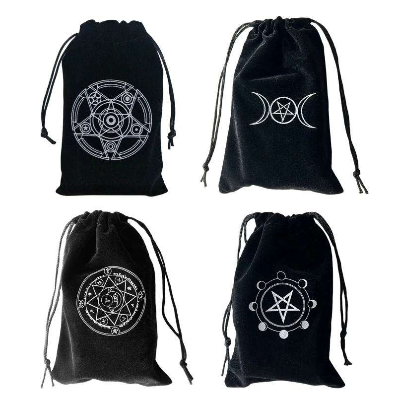 

Premium Drawstring Jewelry Bag, Velvet Dragon Bag for Cards, Gift Bags, Board Games Witchcraft Supplies
