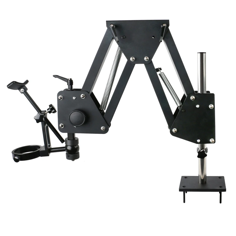 

Adjustable Extension Type Jewelry Diamond Gem Trinocular Binocular Stereo Microscope Spring Work Stand Holder Bracket Base
