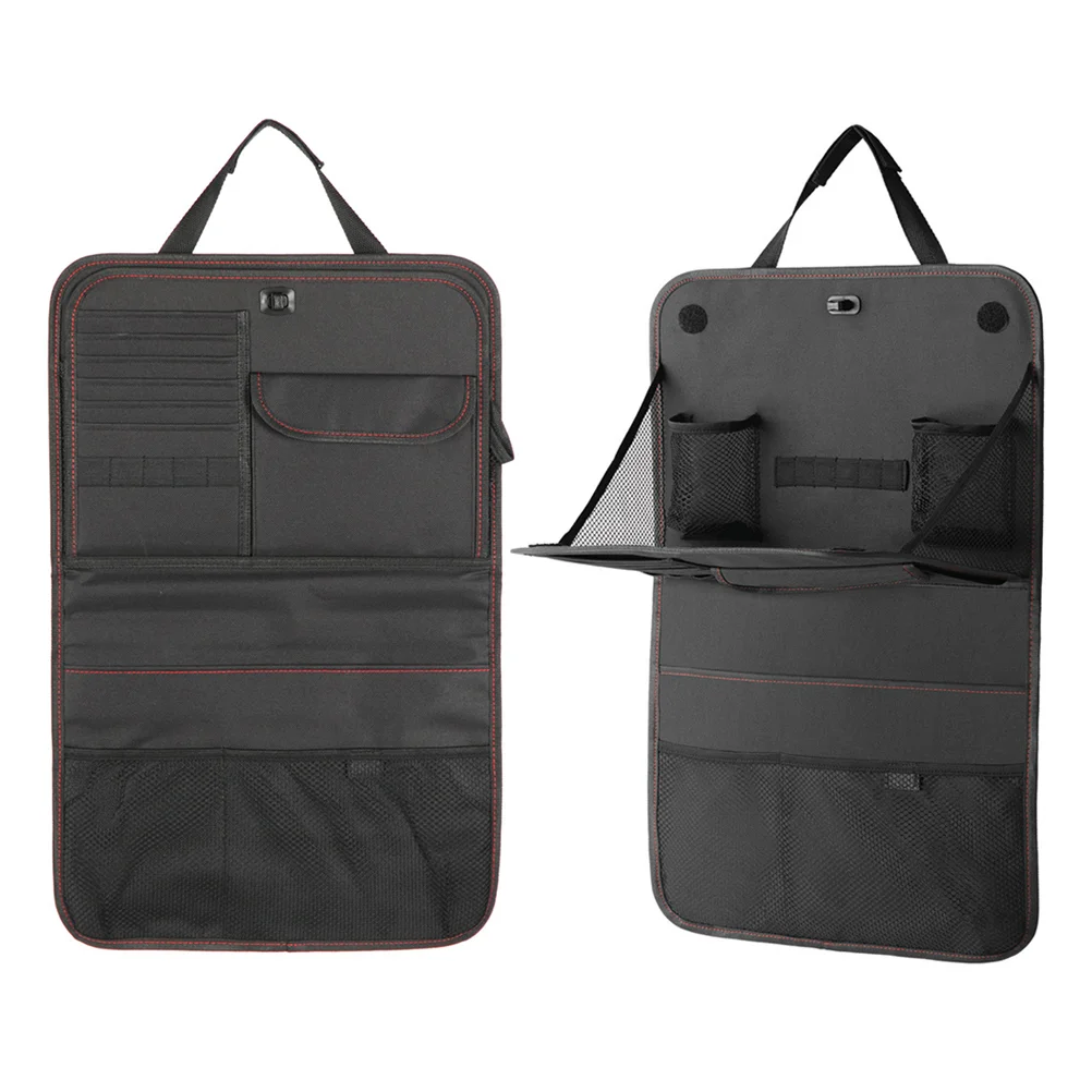 

Organizer Car Hanging Auto Kick Mat Foldable Backseat Organiser Storage Box Pockets