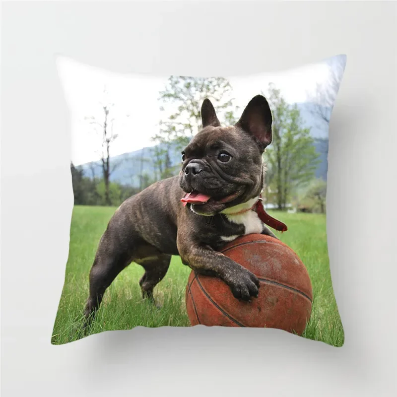 

Наволочка YIERNINL французский бульдог полиэстер 45x45 см