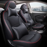 custom car seat covers for hyundai ix35 2010 20172018 2021 faux leather auto protection internal decoration waterproof cushion