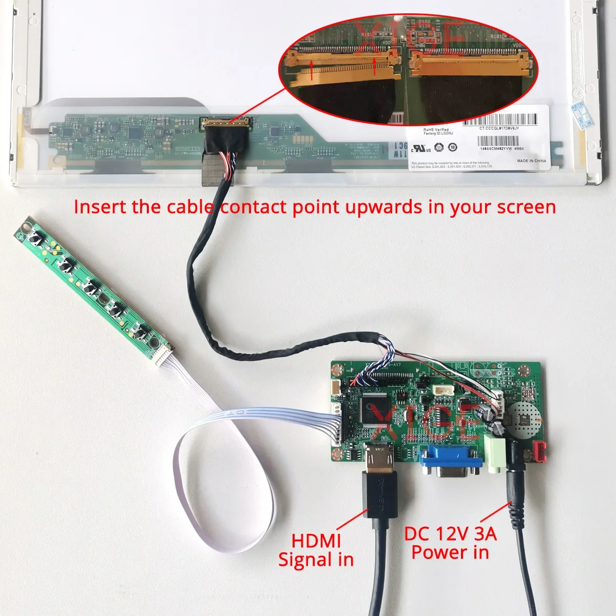 Плата контроллера для LTN156AT02 LTN156AT03 LTN156AT05 LTN156AT09 LVDS-40 Pin 1366x768, комплект для ноутбуков и мониторов HDMI+VGA 1366*768 (art.: 3920dab83e4e7) - 3920dab83e4e7