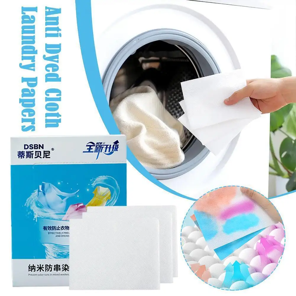 

24/30pcs Anti-Staining Clothes Laundry Paper Anti-String Mixing Color Absorption Film For Home Simple Washing M2X7