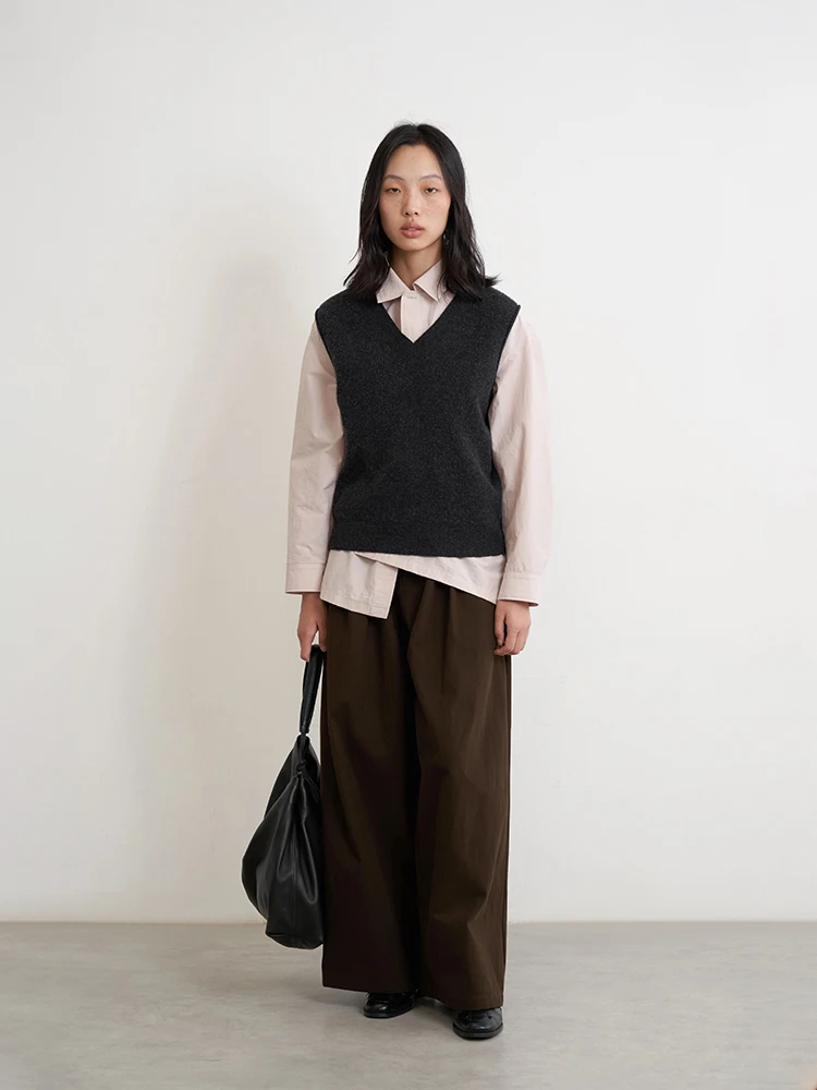 Женская одежда Love and Nancy оригинальный дизайн осень 2024 новый флисовый жилет без