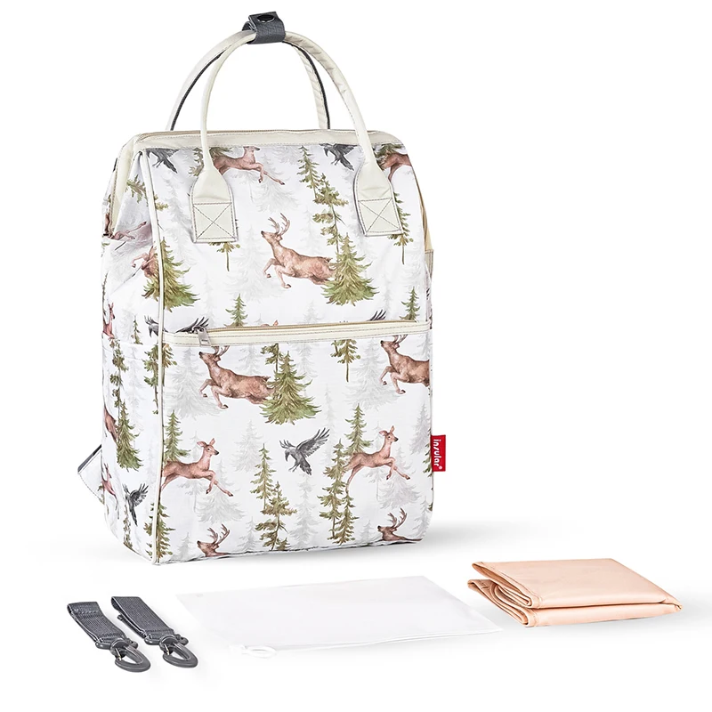 

Waterproof Large Capacity Baby Diaper Backpack Portable Travel Storage Bag for Moms Multifunctional Thermal Insulation Bag