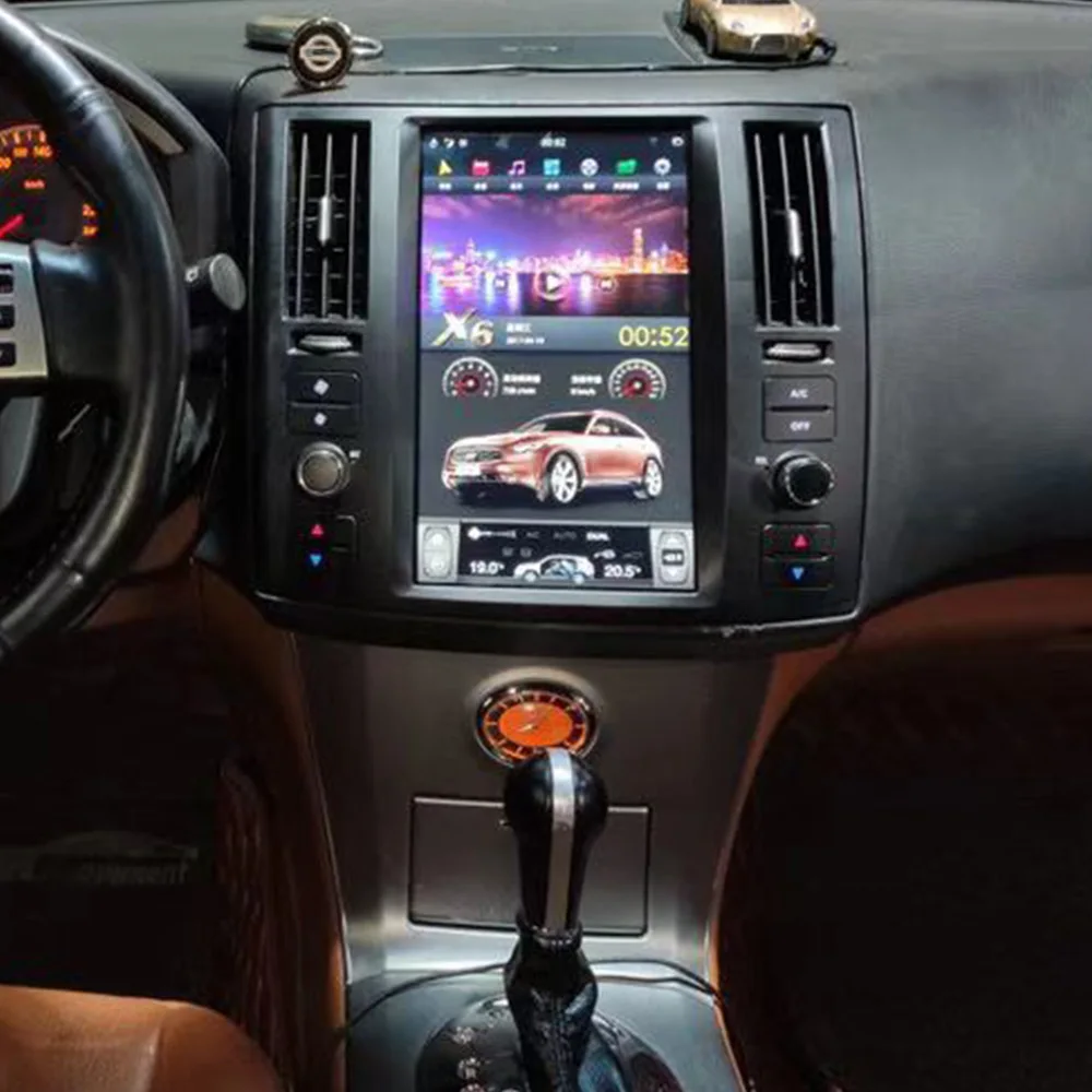 Для Infiniti FX FX25 FX35 FX37 2003-2007 для Tesla Style экран Android 13 автомобильный мультимедийный