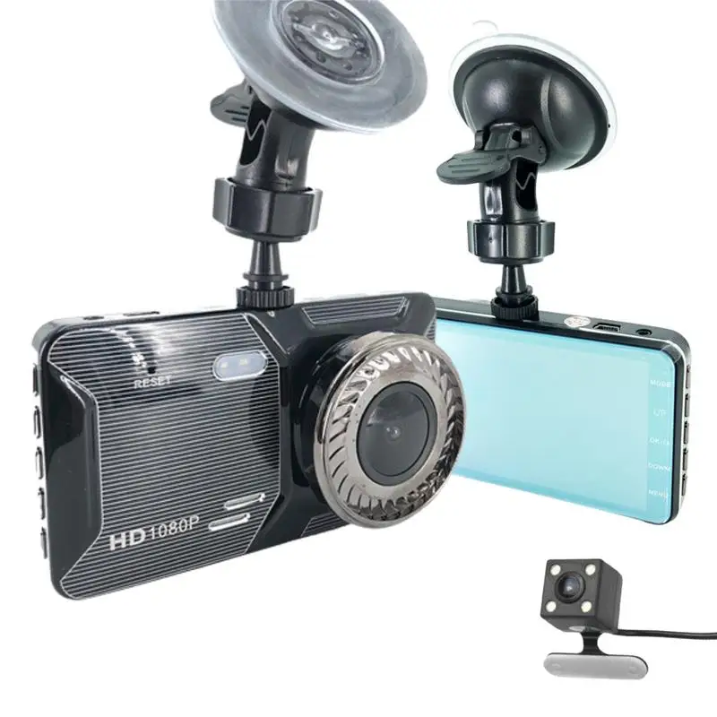 

Автомобильный рекордер для вождения, технические видеорегистраторы с широкоугольной камерой на 170 градусов, видеорегистратор с двумя объективами, Автомобильный видеорегистратор, камера 1080P