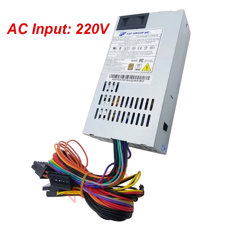 Computer Power supply 1U FSP270-60LE small Desktop Computer Cash Register power NAS Low-power equipment Silent Fan AC220V