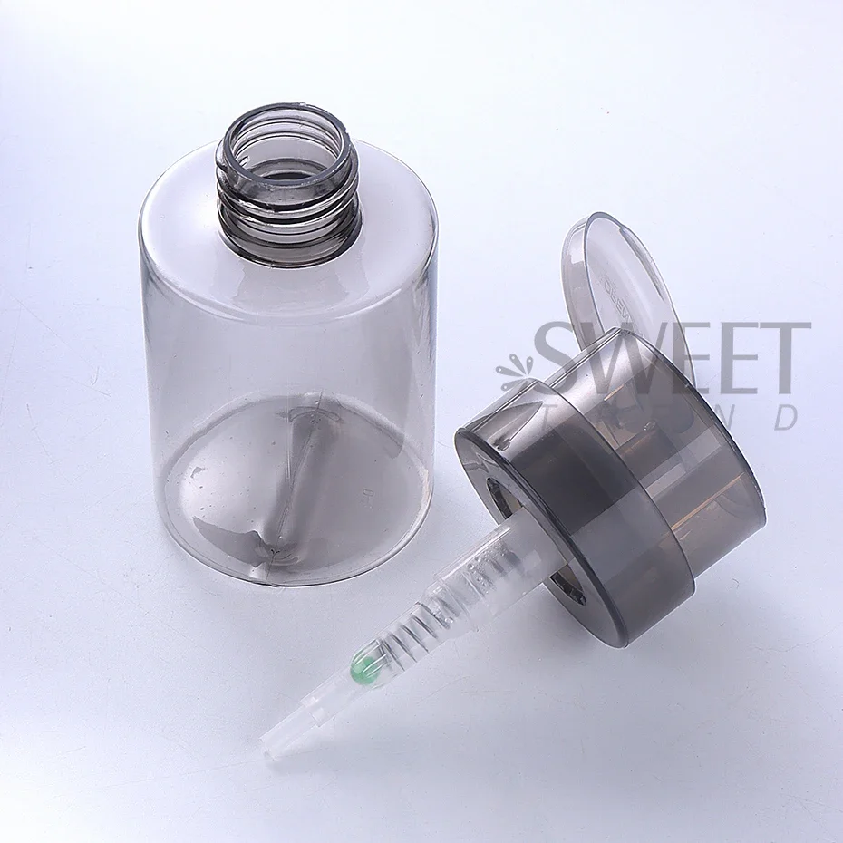 Пустая бутылка с насосом для ногтей 100 мл