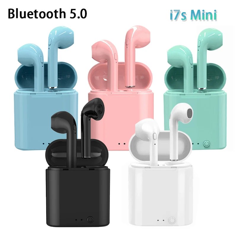 

i7s mini TWS Bluetooth Earphones Wireless Headphones Earbuds Blutooth Handfree Headset With Charging Box for Xiaomi Huawei phone