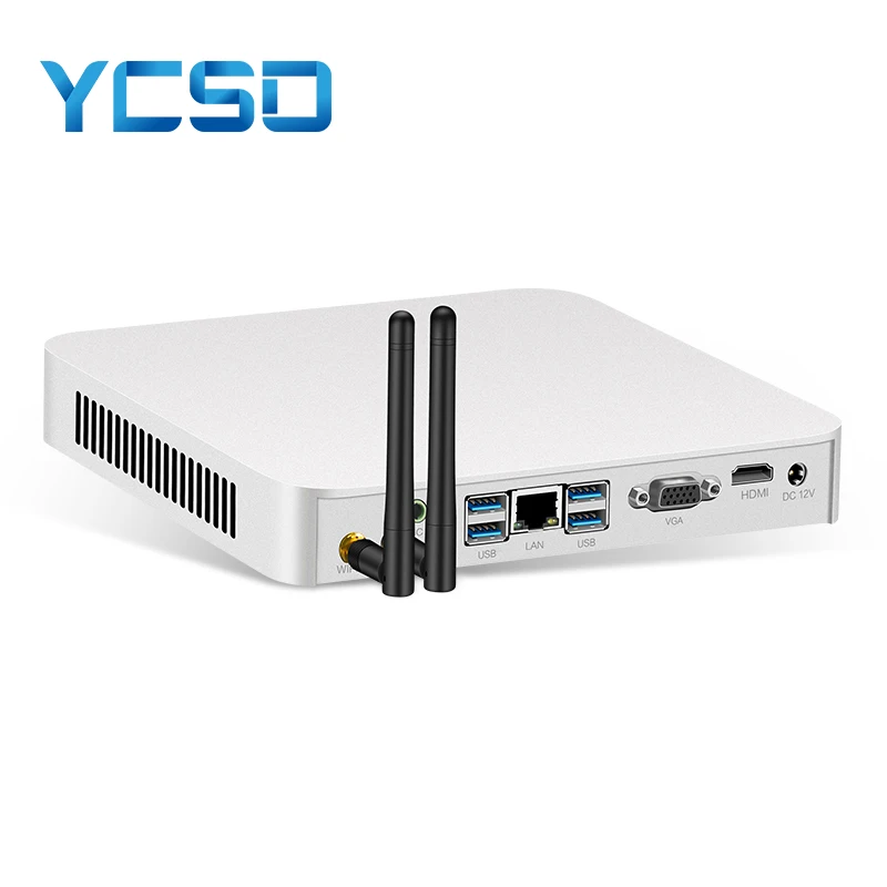 YCSD  Intel Core i5 4200U i3 6100U Mini PC Windows 10 pro DDR3L DDR4 mSATA SSD HD-MI VGA WiFi Gigabit Ethernet 6*USB 4K HTPC