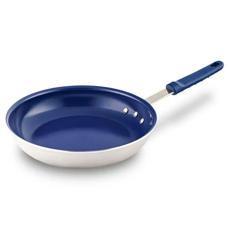 

Medium Skillet Nonstick Frying Pan with Blue Silicone Handle, Ceramic Coating