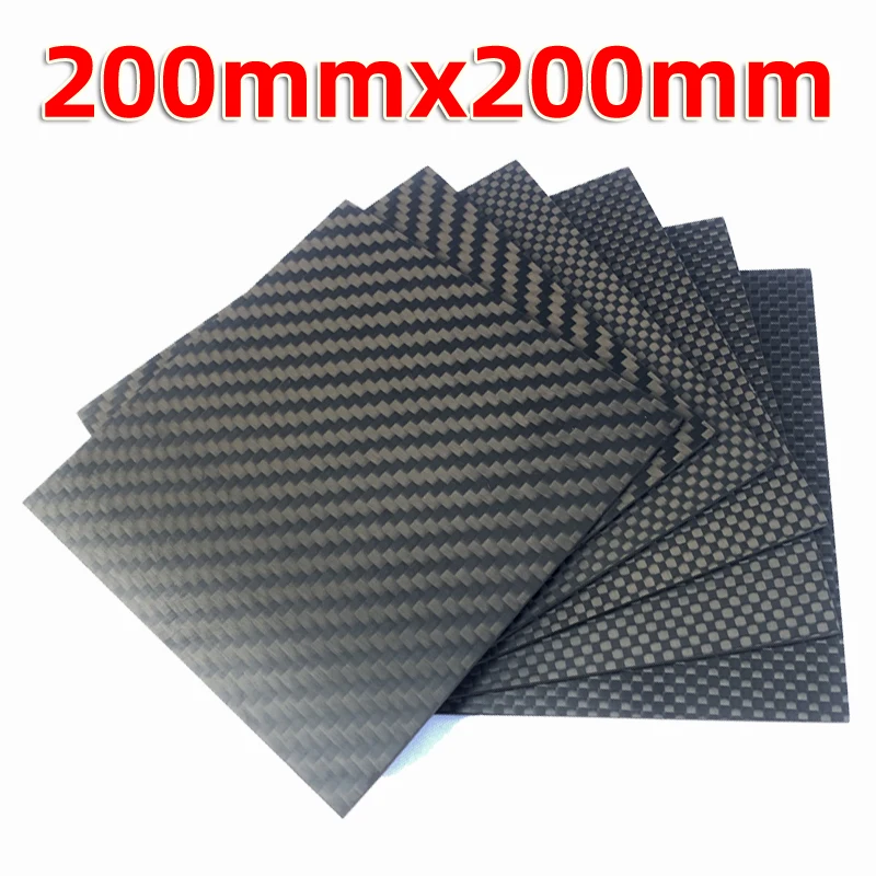 

【ZIVFBER】200x200mm Carbon Fiber Panel Sheet Fiber Plate Twill Matte For Drone FPV RC Model