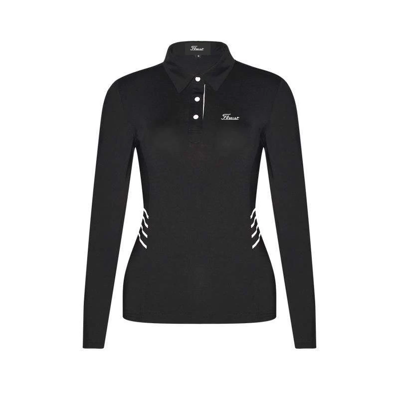 Women's Golf T-shirt Summer Fashion Sports Long Sleeve Shirt Quick Dry Breathable Polo Shirt for Ladies