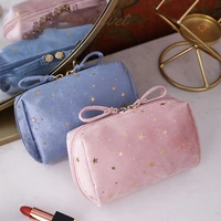fudeam soft velour starry sky multifunction women mini travel storage organize cosmetic bag portable outdoor lipstick makeup bag