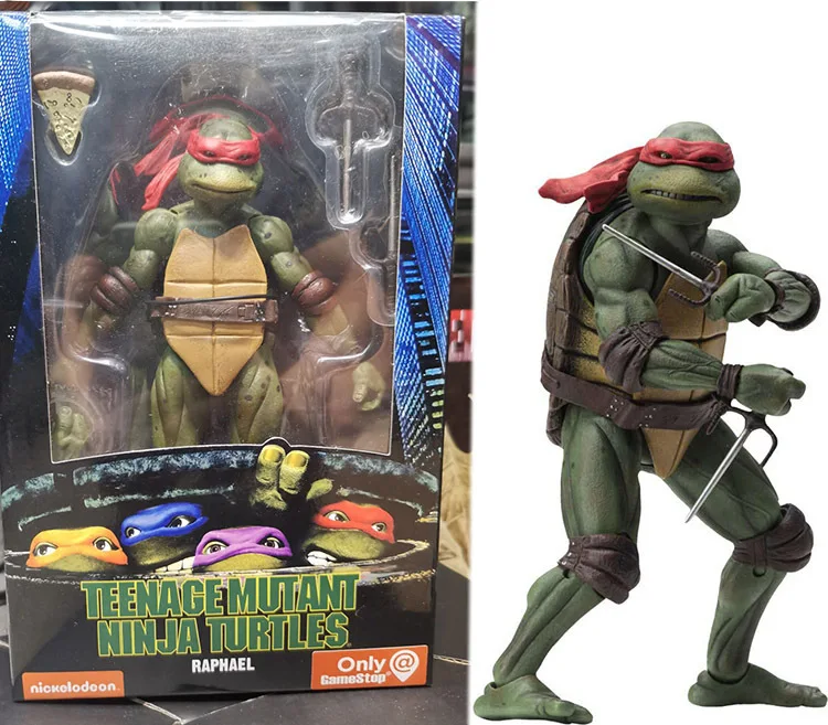 Фото Коллекционная подвижная фигурка Neca Domestic Teenage Mutant Ninja Turtles TMNT, версия по фильму 1990 года, 7 дюймов, лимитированная серия №5