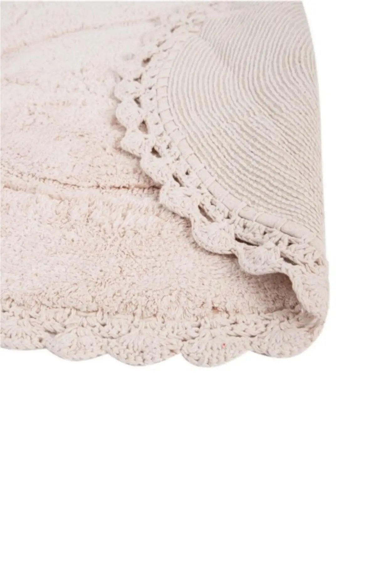 

Cathy Bath Mat Pink 100x100 Cotton One-Piece White