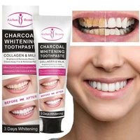 charcoal toothpaste teeth whitening remove bad breath dental plaque clean mouth fresh breath mild not irritating dental care