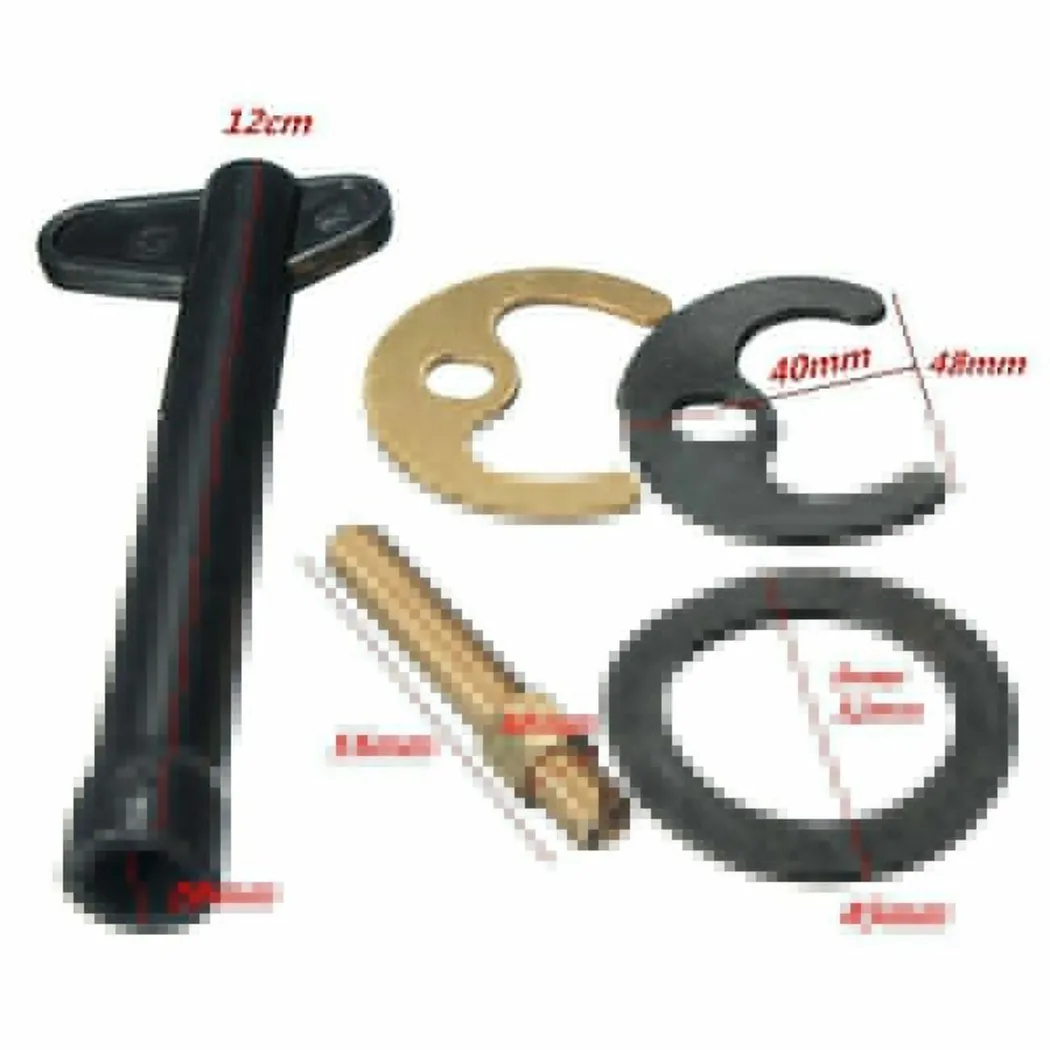 

Washer Tap Faucet Fixing Fitting Kit Accessories Basin Tool Bolt M8 Plastic Hex Wrench Replacement Stainless Steel Plate