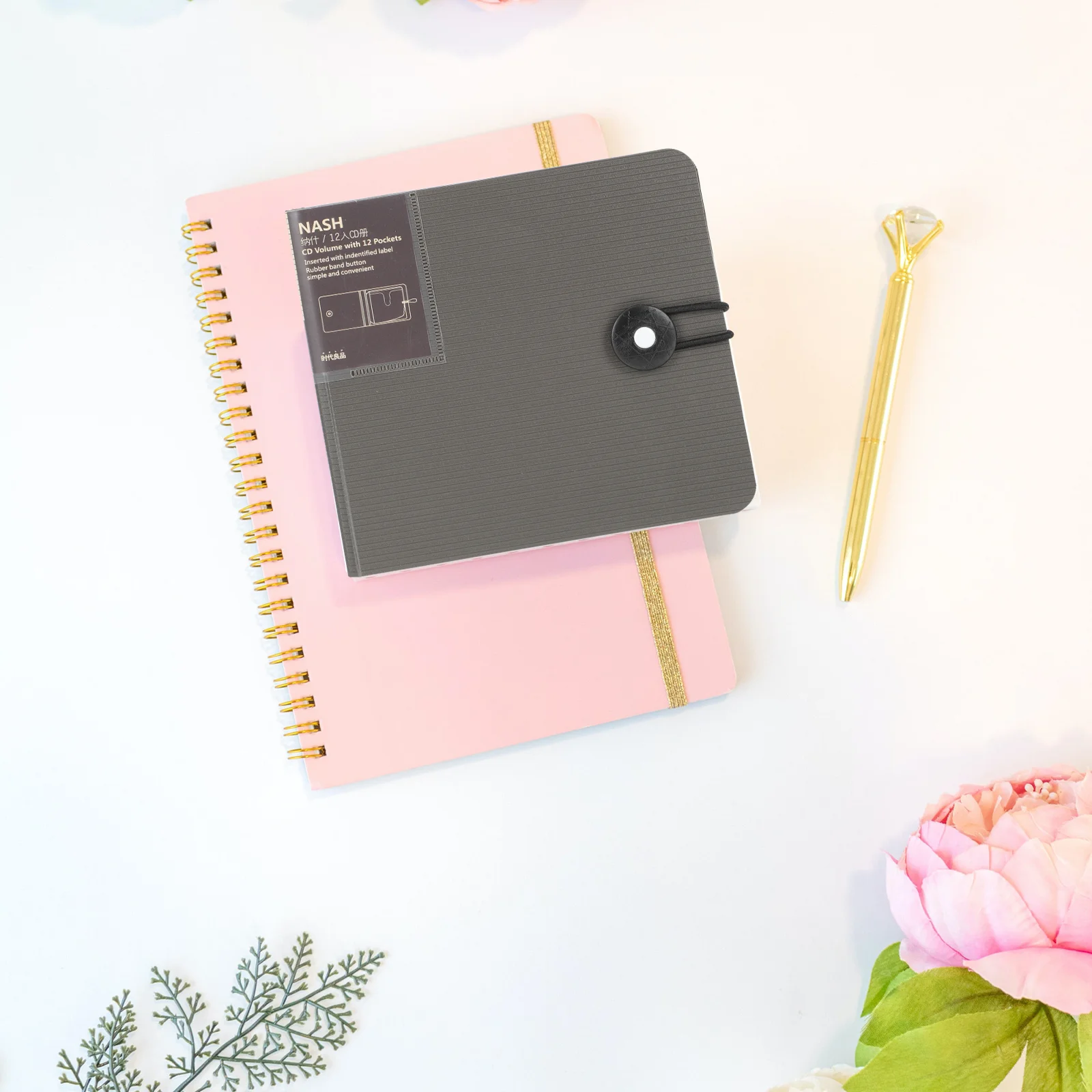 

Container DVD Case Storage Shelves CD Carrying Organizer Wallet Shelf Book Disc Small