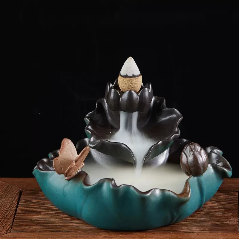 

Backflow Gothic Burner Sets Candles High Quality Incense Burner Smoking Creative Bedrooms Bruleur Encens Home Furniture