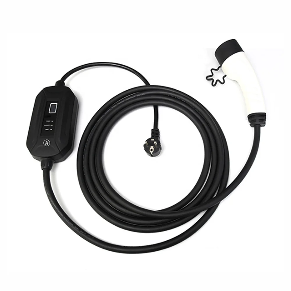 

Портативное зарядное устройство для электромобиля SAE J1772 тип 1 IEC62196 Тип 2 EVSE EV 16 А