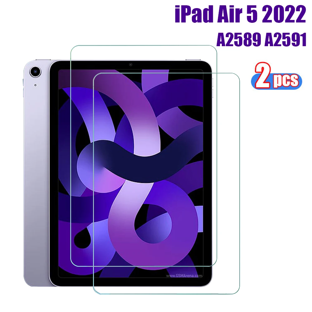 

Glass For Apple iPad Air 5 10.9'' 2022 A2589 A2591 Screen Protector 9H Tempered Glass for iPad Air 5th generatioProtect Film