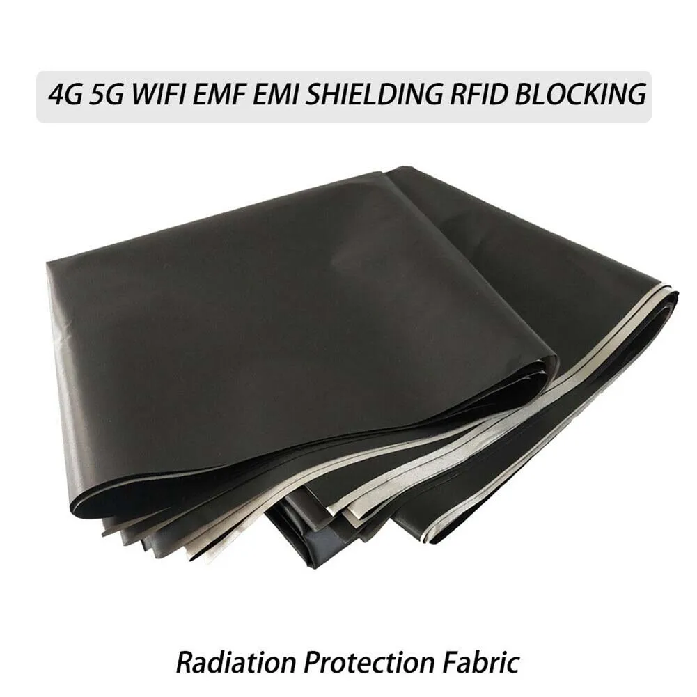 

WIFI EMF EMI Signal Shielding cloth 2*1.1M 2X1.1M 5G 70-80DB Anti Radiation Protection RFID Blocking Practical