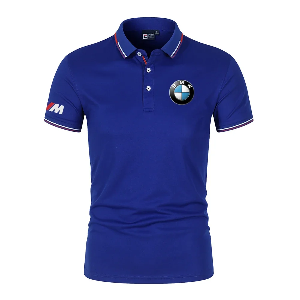 BMW Logo Motorcycle Racing Team Мужская рубашка поло Летняя мужская футболка-поло с коротким