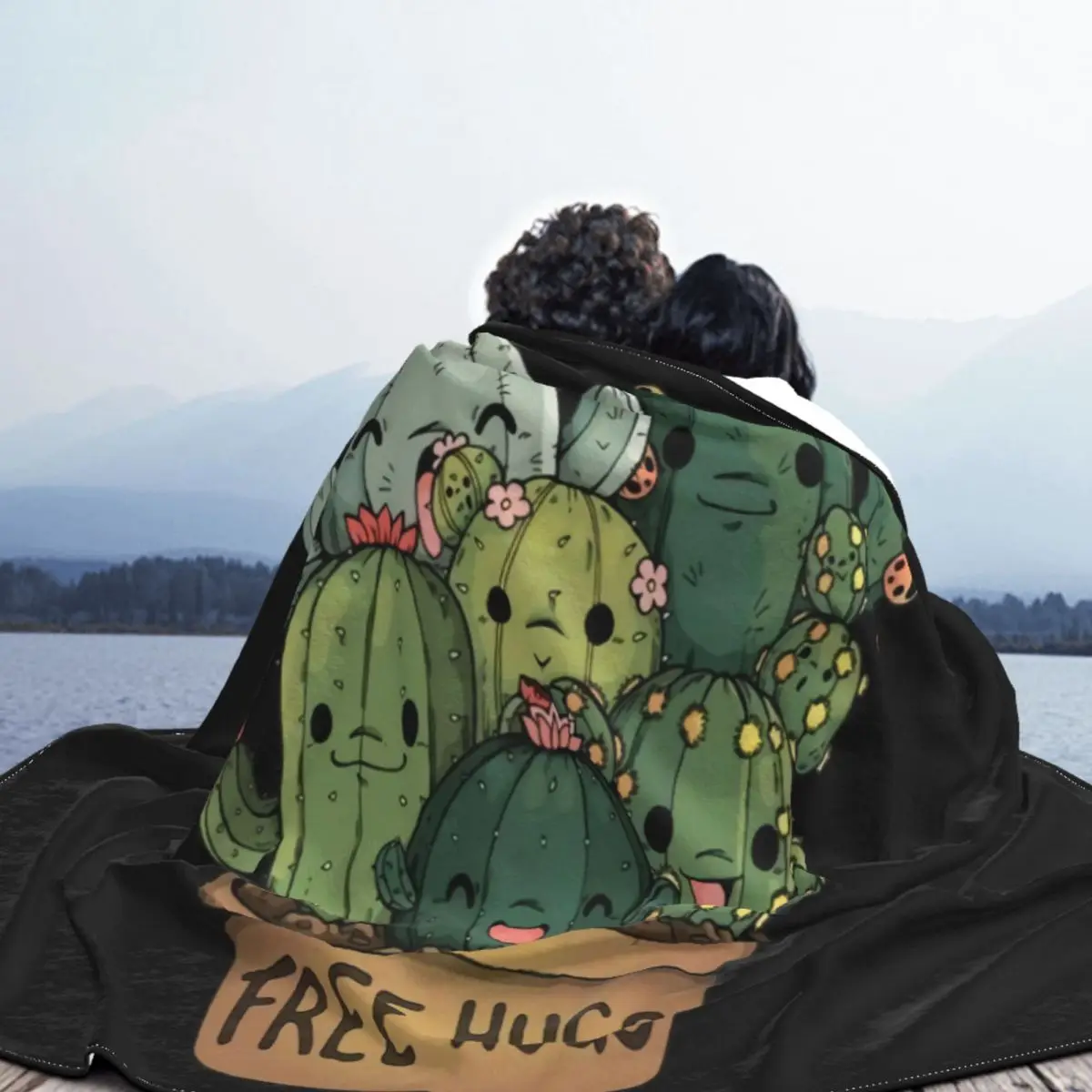 Одеяло Maglietta с кактусами и бесплатными обниманиями новинка 10072 для мужчин женщин