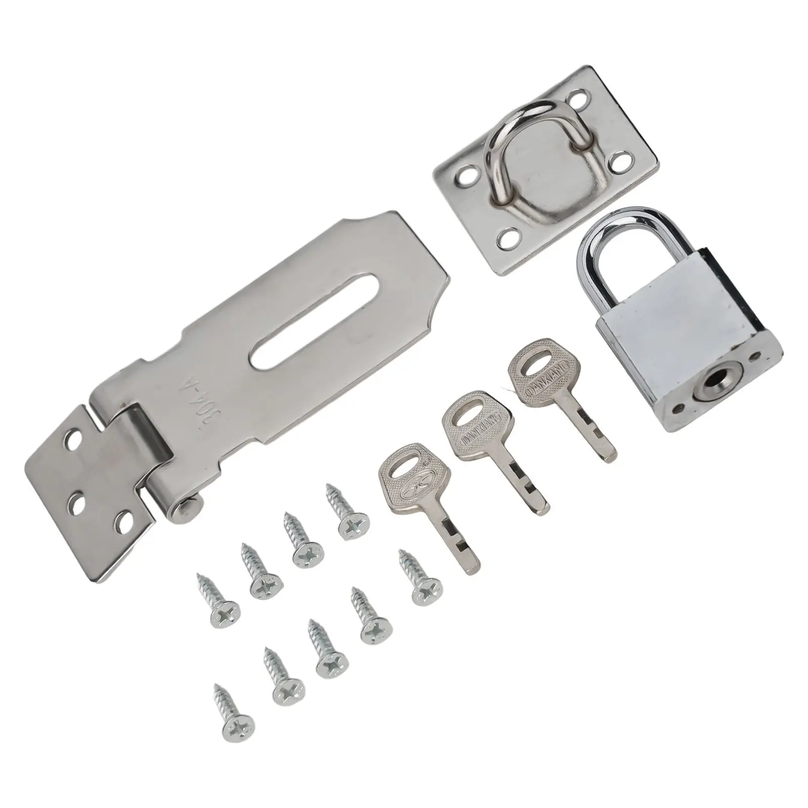 Замок для ворот дверная застежка простая установка комплект аппаратных замков