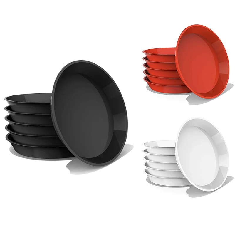 

Plant Saucer 6 Pack 13.5 Inch Plastic Plant Trays, Sturdy And Durable Flower Pot Containers Plant Pot Saucers
