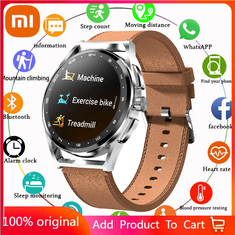 

Xiaomi 360*360HD Bluetooth Call Smart Watch Men Heart Rate Monitoring Message Push Fitness Watches For Android IOS Smartwatch
