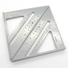 Измерительный инструмент треугольная квадратная линейка измеритель скорости транспортир из алюминиевого сплава для плотника трехквадратная линейка направляющая для пилы