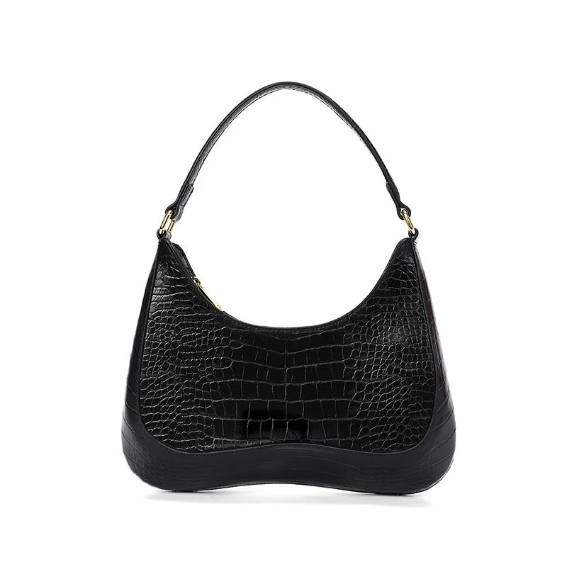 2022 Women's Designer Underarm Shoulder Bag Ladies Crocodile Leather Half Moon Handbag Luxury Brand Bag Women Messenger Bags y2k