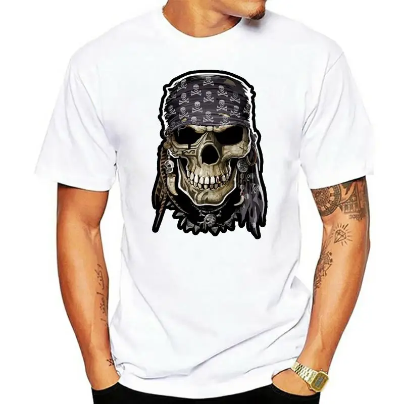 

Print T-Shirt Summer Style Herren T-Shirt Pirate Skull Summer O-Neck Tops
