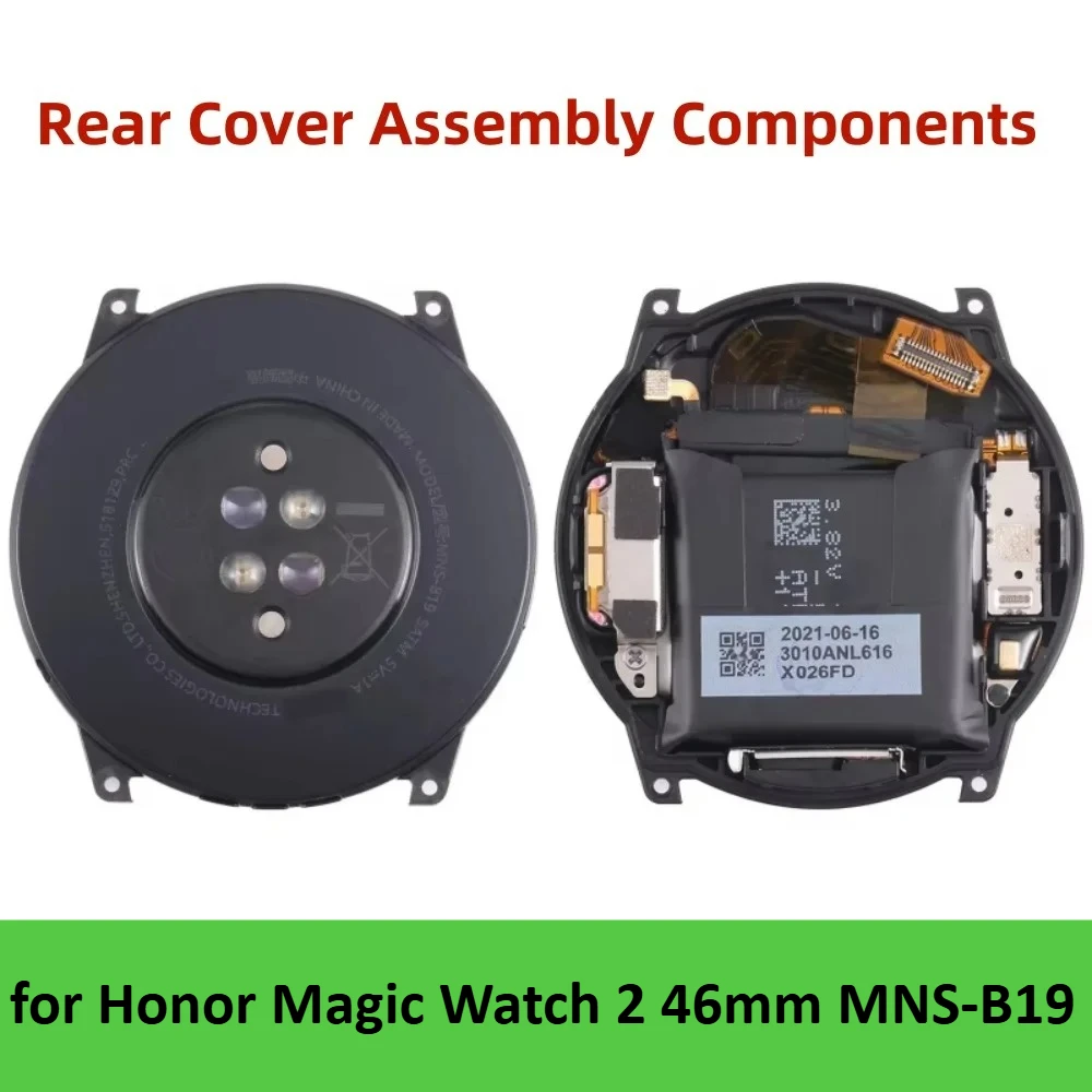 Фото Для Honor Magic Watch 2 46 мм MNS-B19 задняя крышка в сборе, компоненты кабеля сердечного ритма, вибрационная сборка, запасные части №1